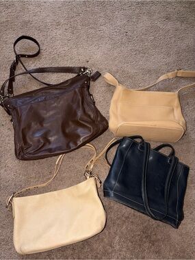 Coach Shoulder Bag Lot - Brown, Beige, Navy, Cream